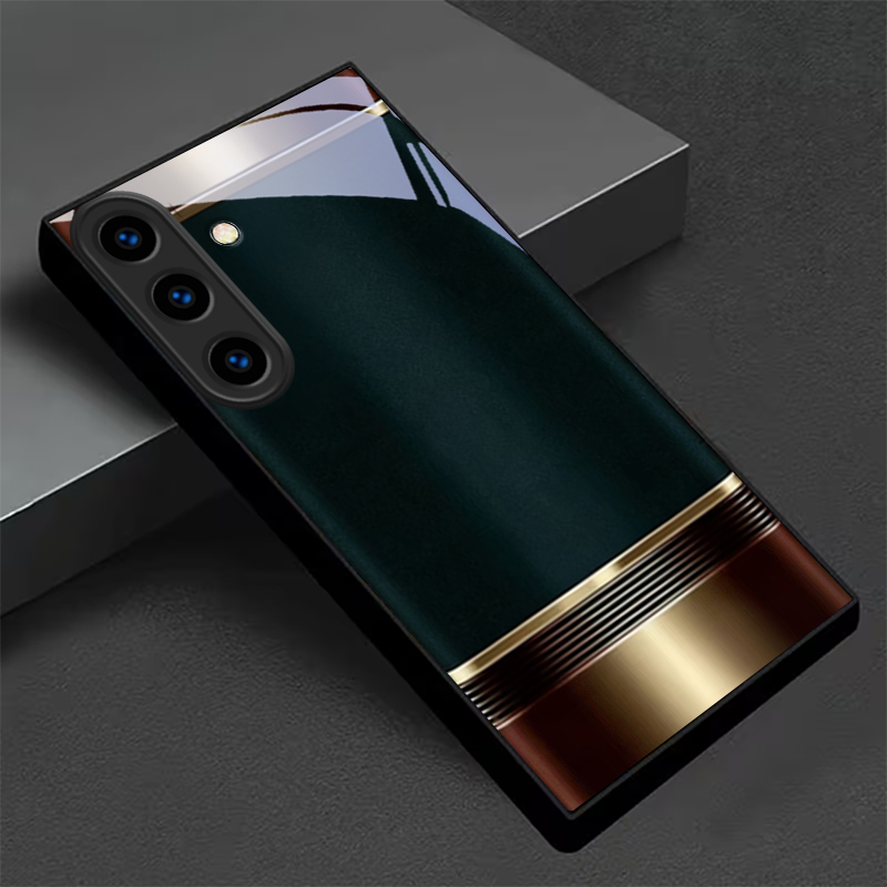 Metal Photo Panel - Étui de téléphone en verre noir