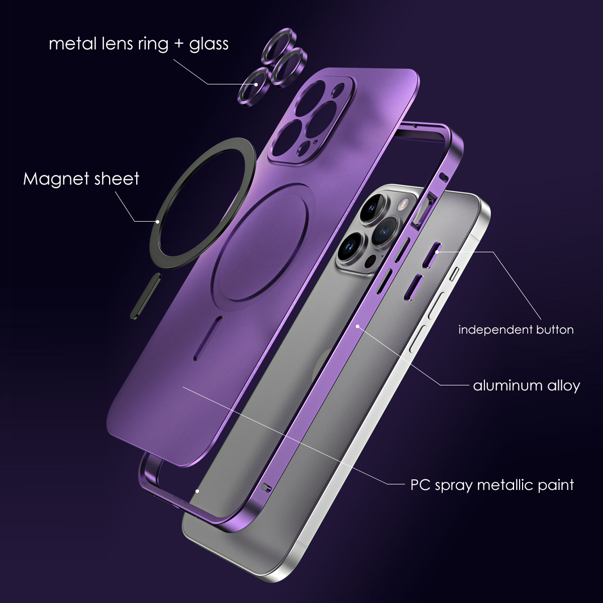 Coque de téléphone en métal co - Metal Photo Panel avis et prix